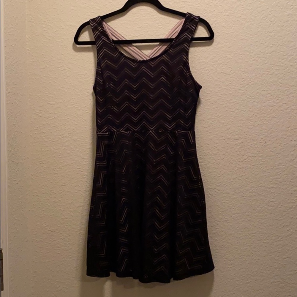 Black and nude dress